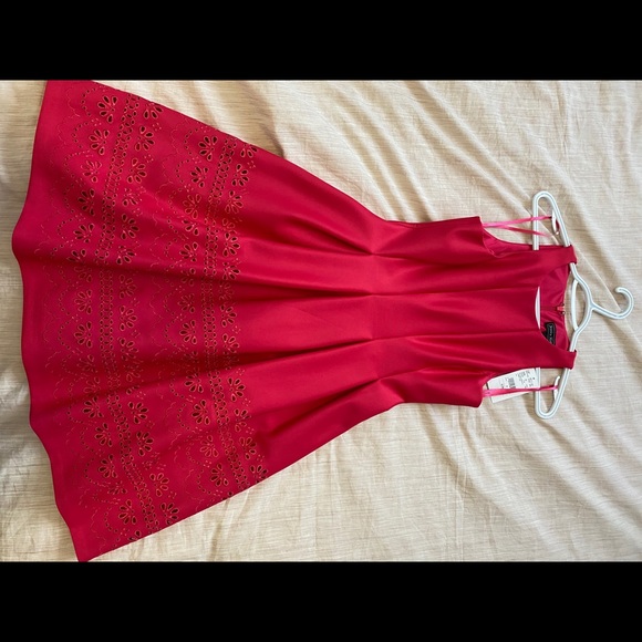 Laura Petites Bright Pink Party Dress - Picture 1 of 13